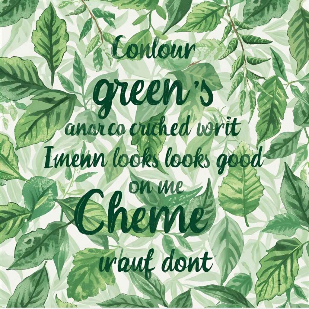 Colour Green Puns